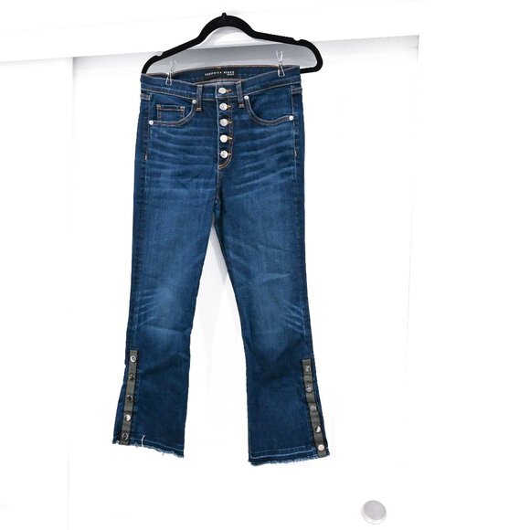 Veronica Beard Jean Size 28 Carolyn 10" Baby Boot - Picture 2 of 9